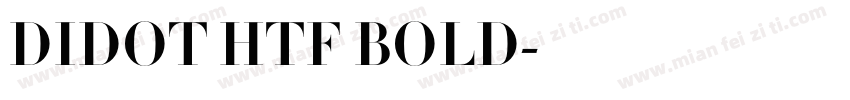 DIDOT HTF BOLD字体转换
